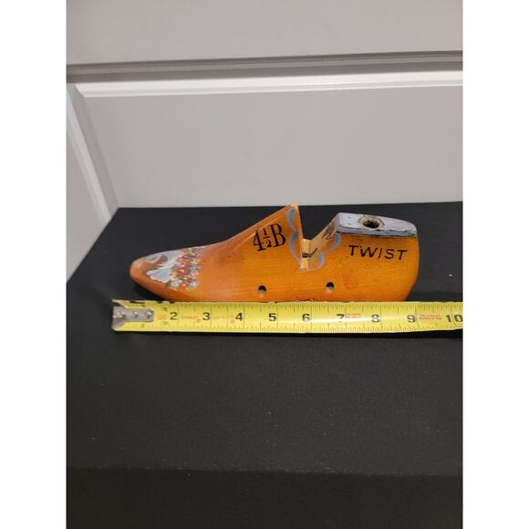 Shoe Form Wood Floral Painted Eclectic Home Decor Dove Art - Picture 9 of 11